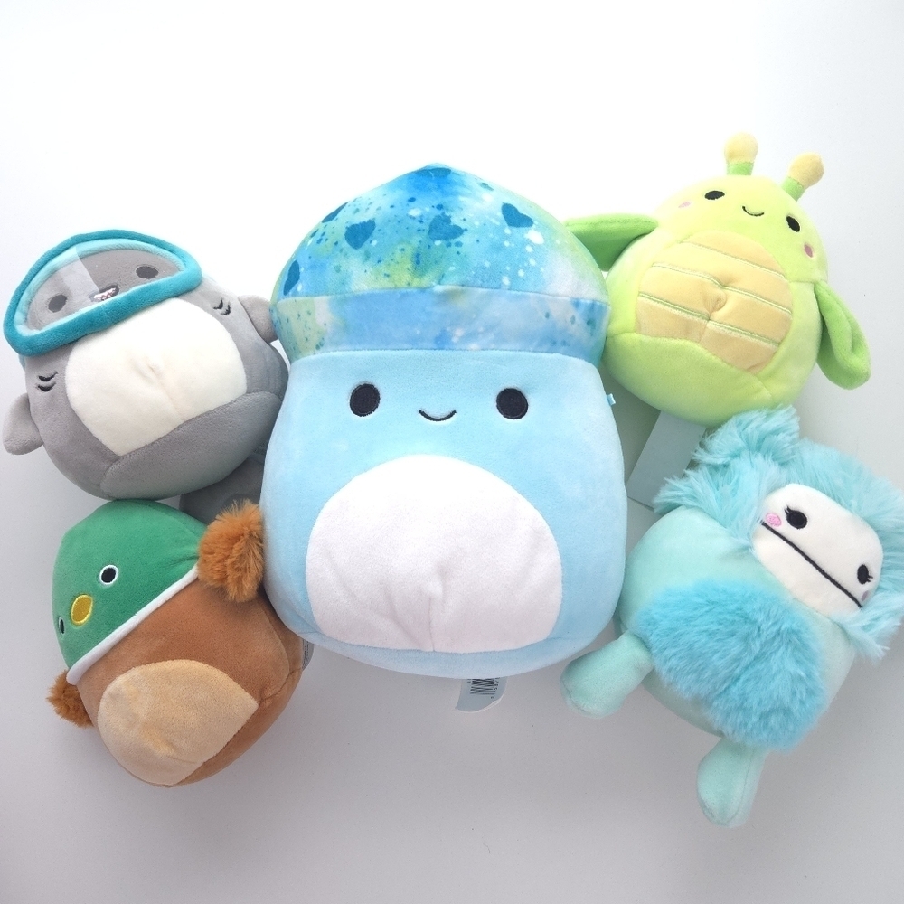 Squishmallows Kellytoy Assorted Lot of 5 Plush Toys